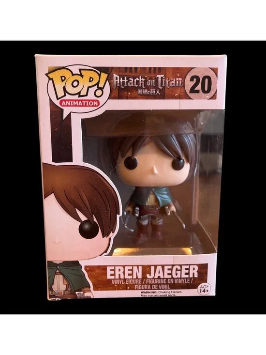 Funko Pop Attack On Titan Eren Jaeger Vinyl Figure #20 Animation Collectible - Picture 1 of 6